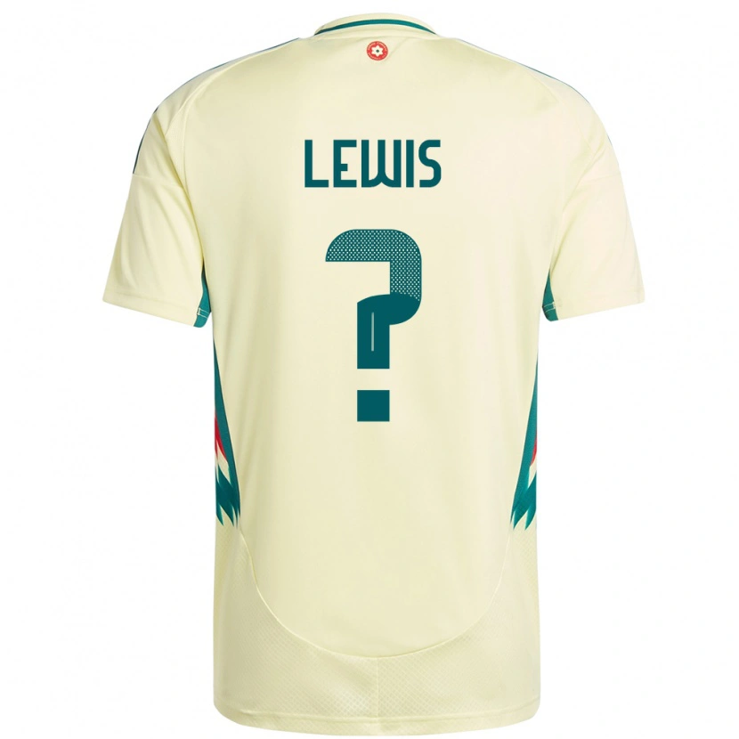 Danxen Hombre Camiseta Gales Bobby Lewis #0 Beige Amarillo 2ª Equipación 24-26 La Camisa México