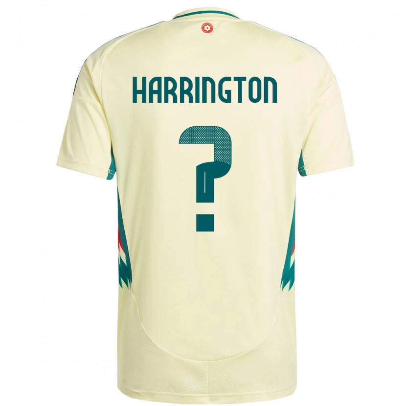 Danxen Hombre Camiseta Gales Theo Harrington #0 Beige Amarillo 2ª Equipación 24-26 La Camisa México