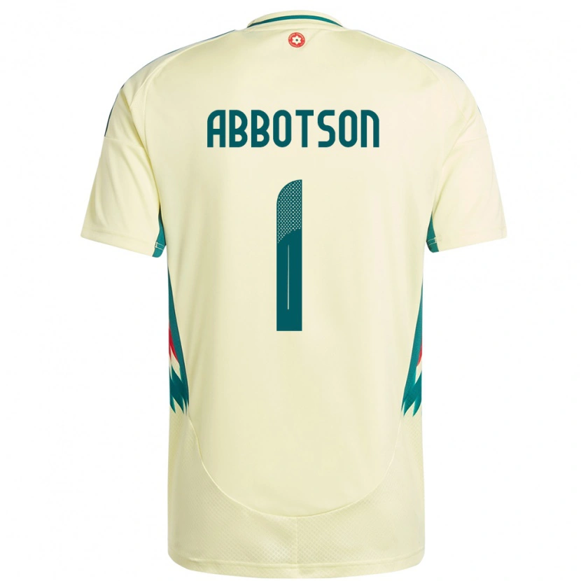 Danxen Hombre Camiseta Gales Oscar Abbotson #1 Beige Amarillo 2ª Equipación 24-26 La Camisa México