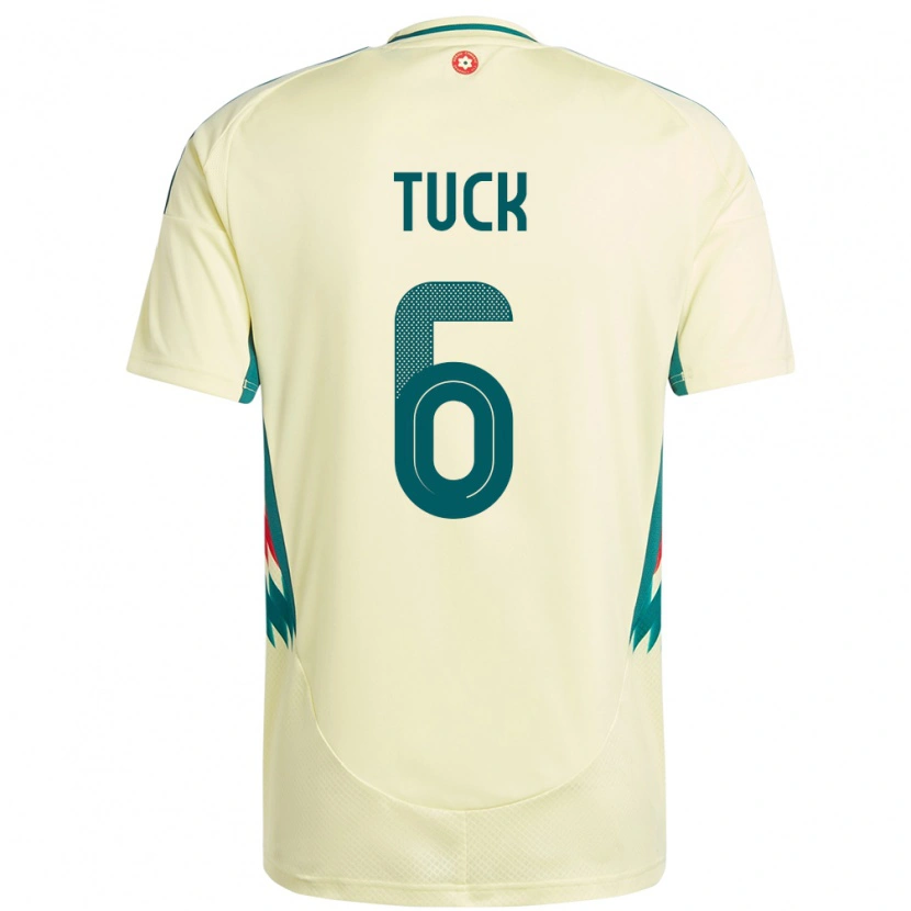Danxen Hombre Camiseta Gales Alfie Tuck #6 Beige Amarillo 2ª Equipación 24-26 La Camisa México