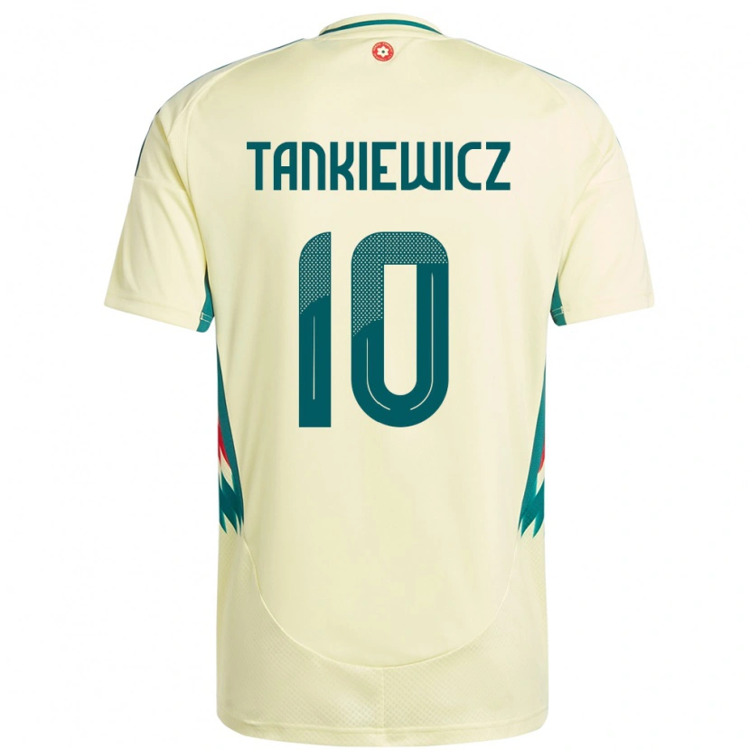 Danxen Hombre Camiseta Gales Rob Tankiewicz #10 Beige Amarillo 2ª Equipación 24-26 La Camisa México