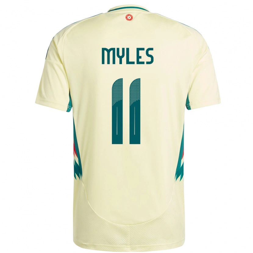 Danxen Hombre Camiseta Gales Elliot Myles #11 Beige Amarillo 2ª Equipación 24-26 La Camisa México