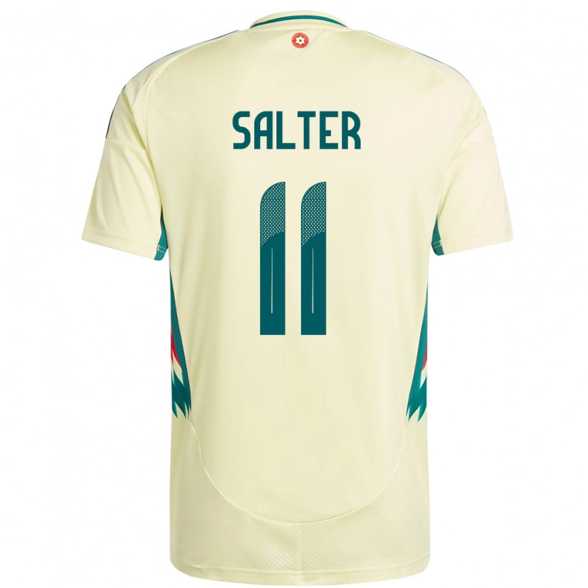 Danxen Hombre Camiseta Gales Oliver Salter #11 Beige Amarillo 2ª Equipación 24-26 La Camisa México