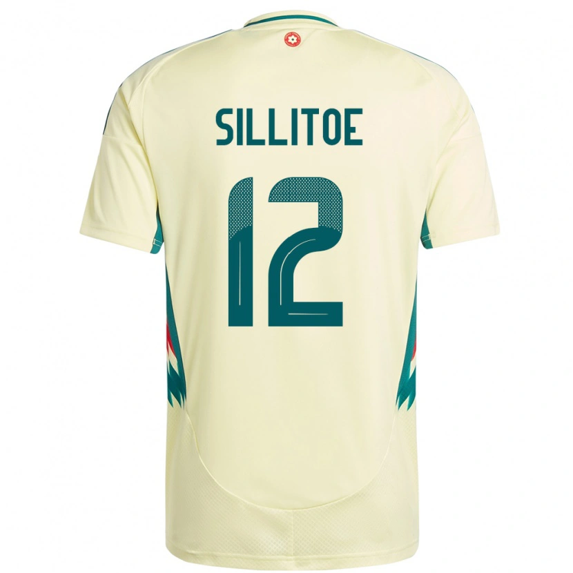 Danxen Hombre Camiseta Gales Casey Sillitoe #12 Beige Amarillo 2ª Equipación 24-26 La Camisa México
