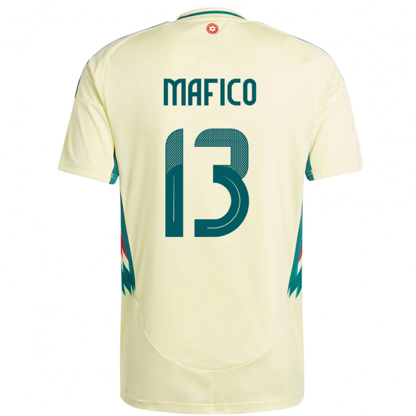 Danxen Hombre Camiseta Gales Dakarai Mafico #13 Beige Amarillo 2ª Equipación 24-26 La Camisa México