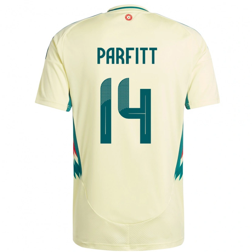 Danxen Hombre Camiseta Gales T-Jay Parfitt #14 Beige Amarillo 2ª Equipación 24-26 La Camisa México