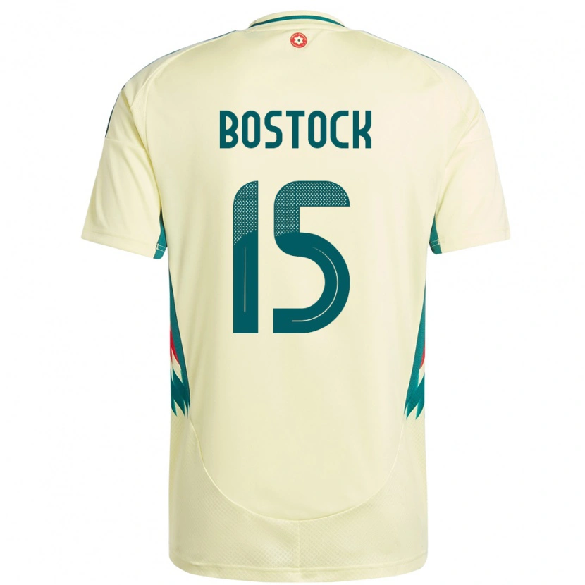 Danxen Hombre Camiseta Gales Oliver Bostock #15 Beige Amarillo 2ª Equipación 24-26 La Camisa México