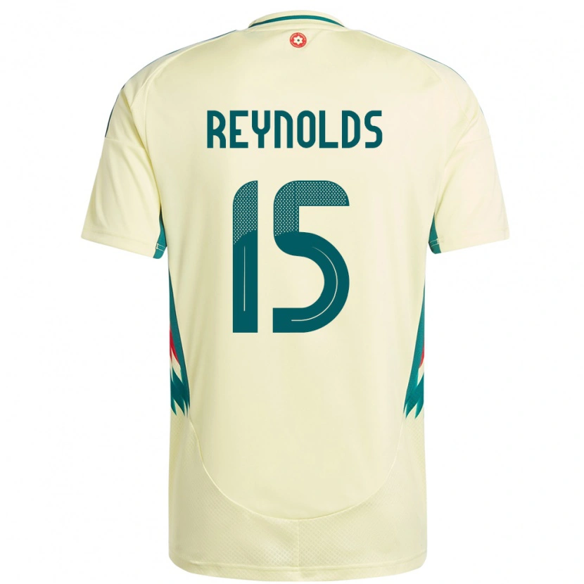 Danxen Hombre Camiseta Gales Oliver Reynolds #15 Beige Amarillo 2ª Equipación 24-26 La Camisa México