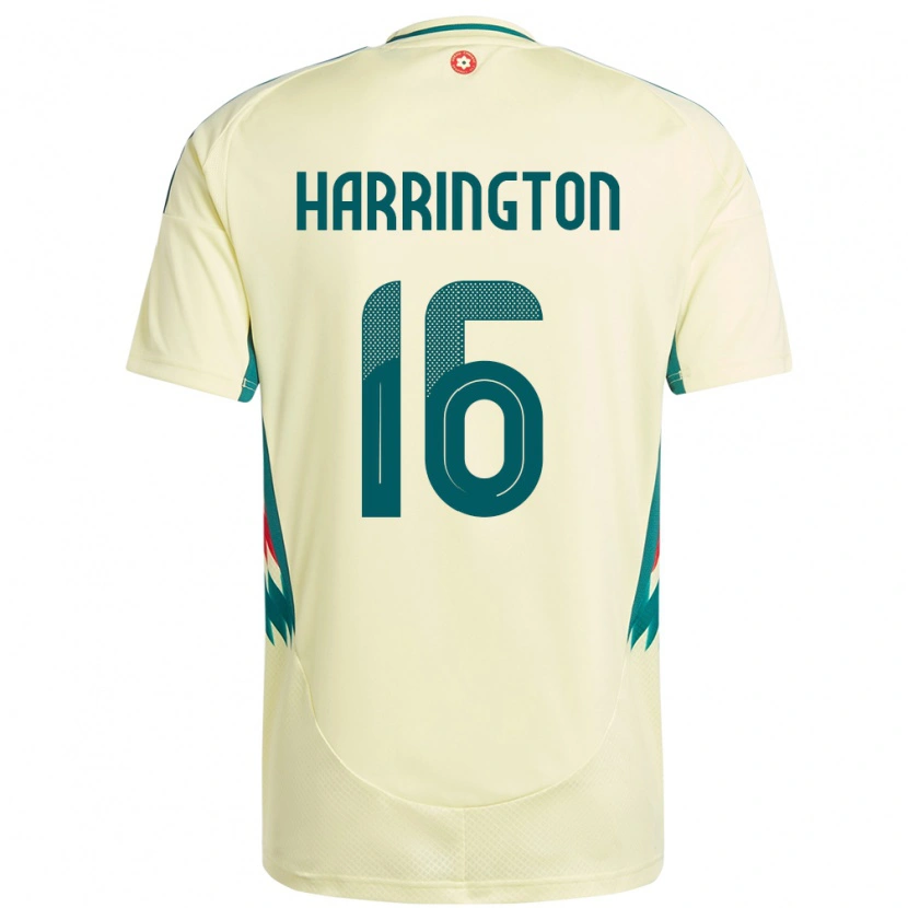 Danxen Hombre Camiseta Gales Ryan Harrington #16 Beige Amarillo 2ª Equipación 24-26 La Camisa México