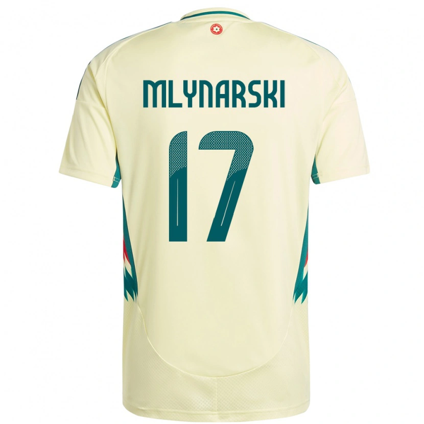 Danxen Hombre Camiseta Gales Patrick Mlynarski #17 Beige Amarillo 2ª Equipación 24-26 La Camisa México