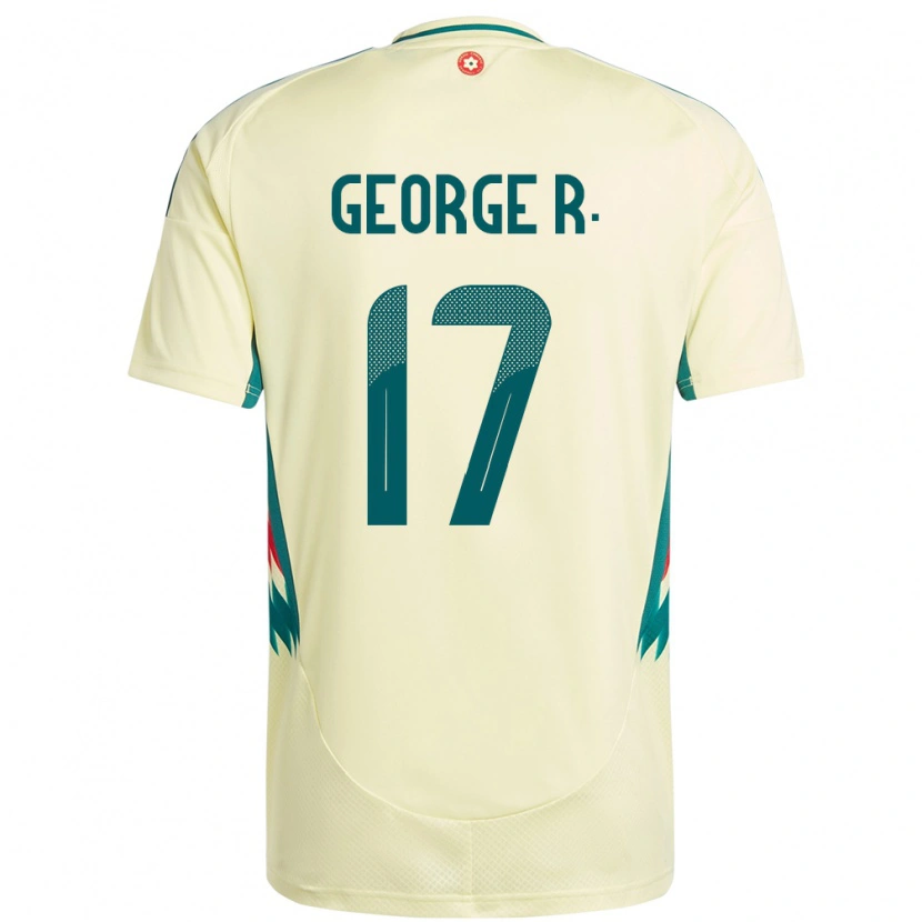 Danxen Hombre Camiseta Gales George Robinson #17 Beige Amarillo 2ª Equipación 24-26 La Camisa México