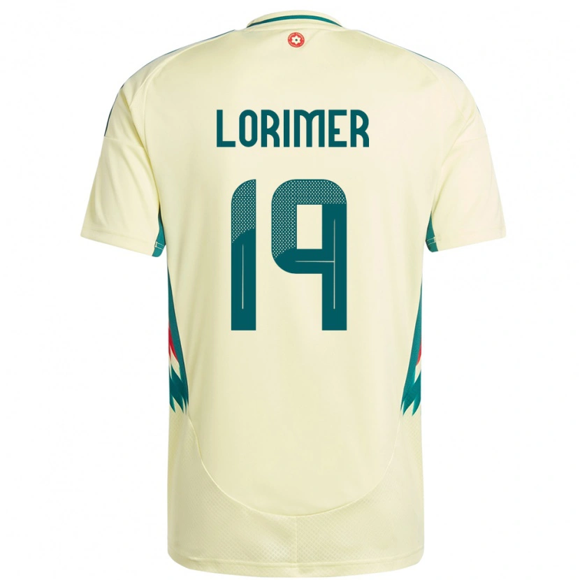 Danxen Hombre Camiseta Gales Archie Lorimer #19 Beige Amarillo 2ª Equipación 24-26 La Camisa México