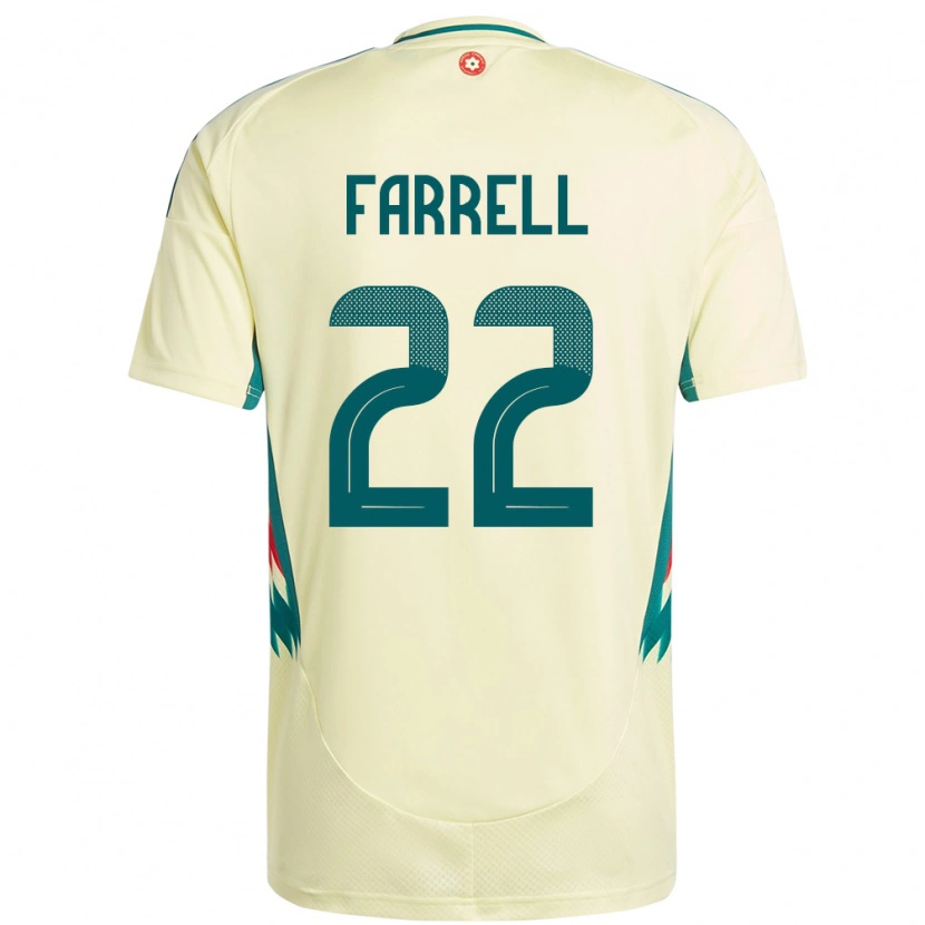 Danxen Hombre Camiseta Gales Joshua Farrell #22 Beige Amarillo 2ª Equipación 24-26 La Camisa México