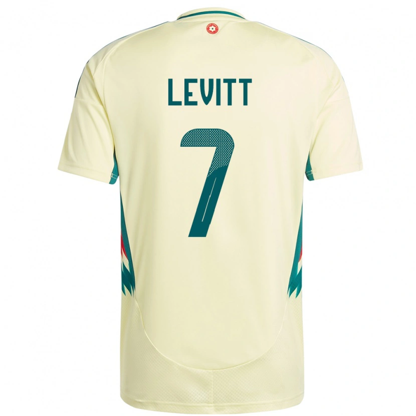 Danxen Hombre Camiseta Gales Dylan Levitt #7 Beige Amarillo 2ª Equipación 24-26 La Camisa México