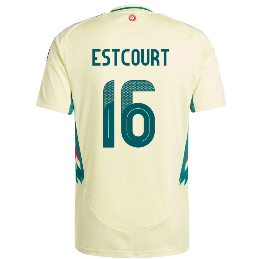 Danxen Hombre Camiseta Gales Charlotte Estcourt #16 Beige Amarillo 2ª Equipación 24-26 La Camisa México