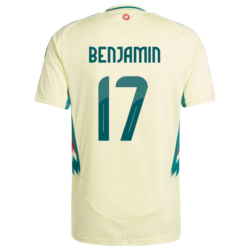 Danxen Hombre Camiseta Gales Omari Benjamin #17 Beige Amarillo 2ª Equipación 24-26 La Camisa México