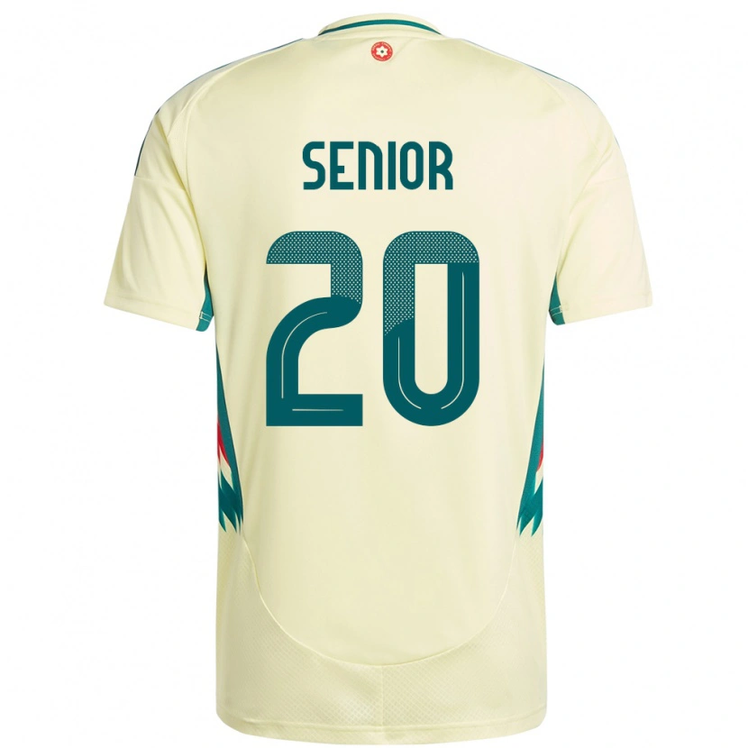 Danxen Hombre Camiseta Gales Matt Senior #20 Beige Amarillo 2ª Equipación 24-26 La Camisa México