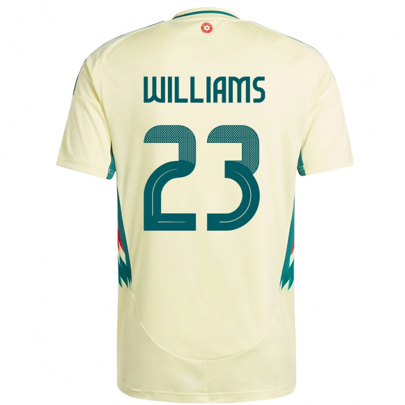 Danxen Hombre Camiseta Gales Chloe Williams #23 Beige Amarillo 2ª Equipación 24-26 La Camisa México