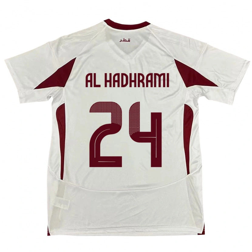 Danxen Hombre Camiseta Catar Naif Abdulraheem Al Hadhrami #24 Blanco 2ª Equipación 24-26 La Camisa México