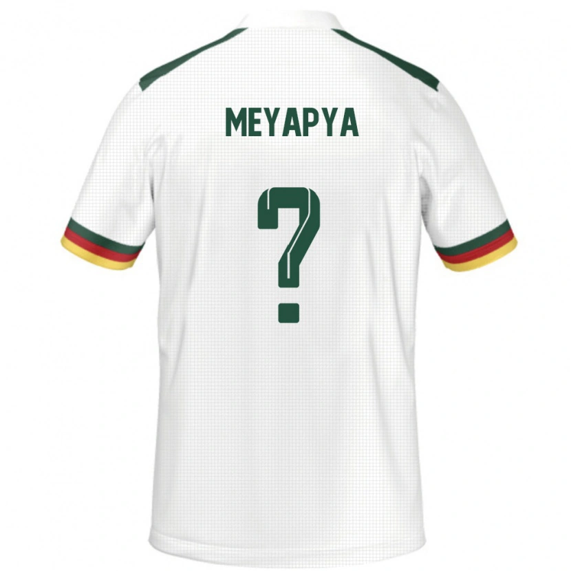Danxen Hombre Camiseta Camerún Blondon Meyapya #0 Blanco 2ª Equipación 24-26 La Camisa México