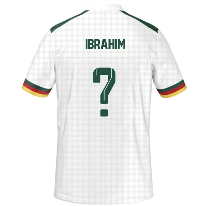 Danxen Hombre Camiseta Camerún Saidou Ibrahim #0 Blanco 2ª Equipación 24-26 La Camisa México