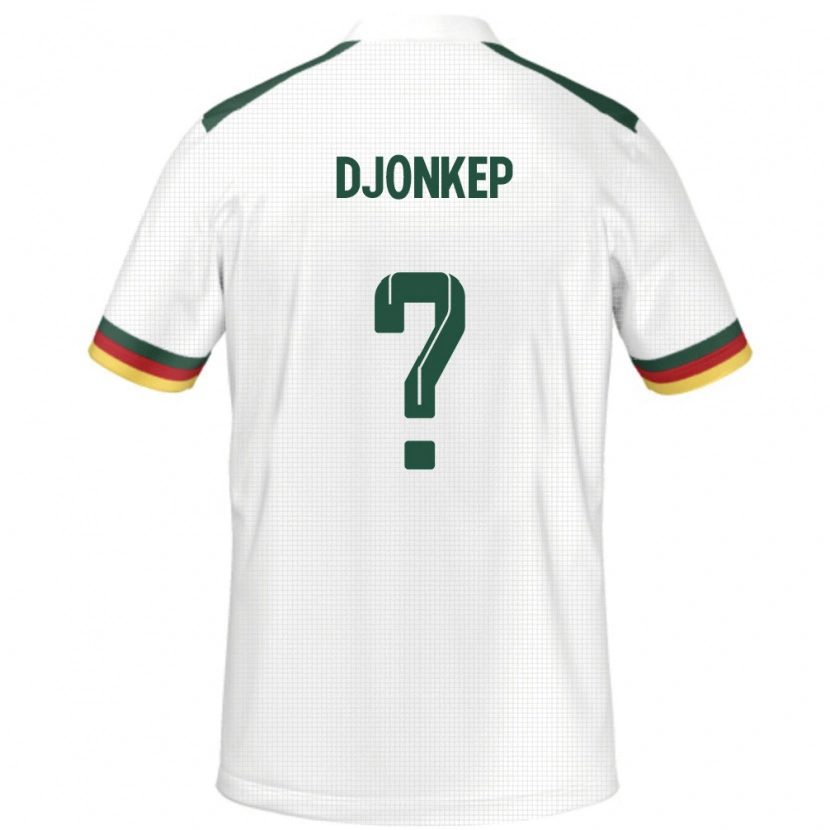 Danxen Hombre Camiseta Camerún Harisson Djonkep #0 Blanco 2ª Equipación 24-26 La Camisa México