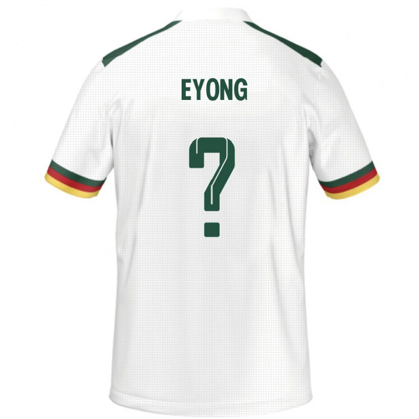 Danxen Hombre Camiseta Camerún Etta Eyong #0 Blanco 2ª Equipación 24-26 La Camisa México