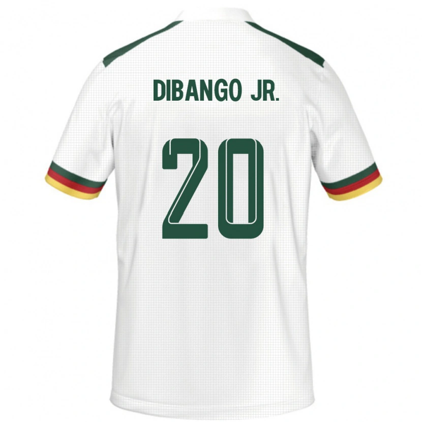 Danxen Hombre Camiseta Camerún Yvan Dibango #20 Blanco 2ª Equipación 24-26 La Camisa México