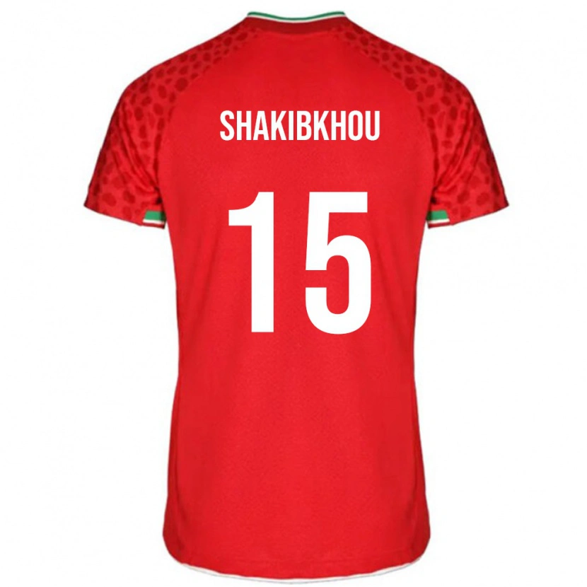 Danxen Hombre Camiseta Irán Mohammadreza Shakibkhou #15 Rojo 2ª Equipación 24-26 La Camisa México