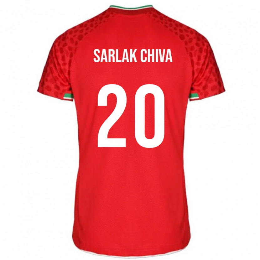Danxen Hombre Camiseta Irán Milad Sarlak Chiva #20 Rojo 2ª Equipación 24-26 La Camisa México