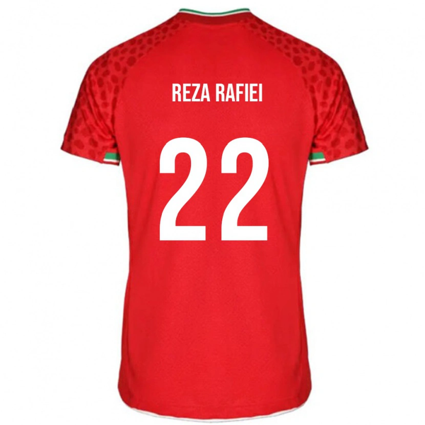 Danxen Hombre Camiseta Irán Amir Reza Rafiei #22 Rojo 2ª Equipación 24-26 La Camisa México