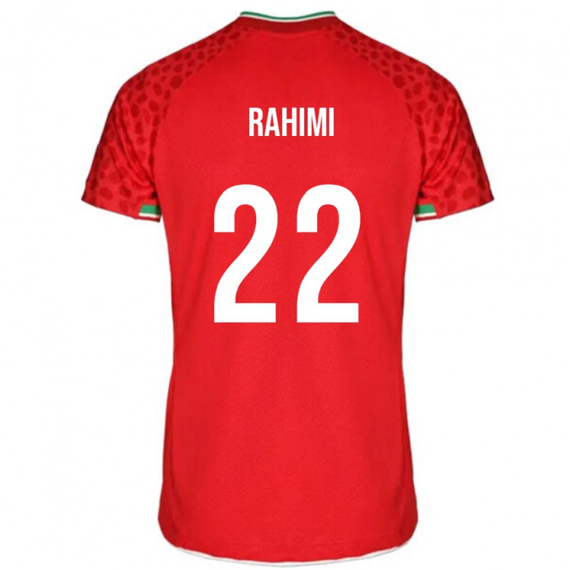 Danxen Hombre Camiseta Irán Farzad Rahimi #22 Rojo 2ª Equipación 24-26 La Camisa México