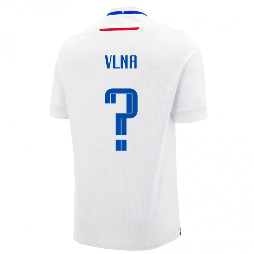 Danxen Hombre Camiseta Eslovaquia Simon Vlna #0 Blanco 2ª Equipación 24-26 La Camisa México