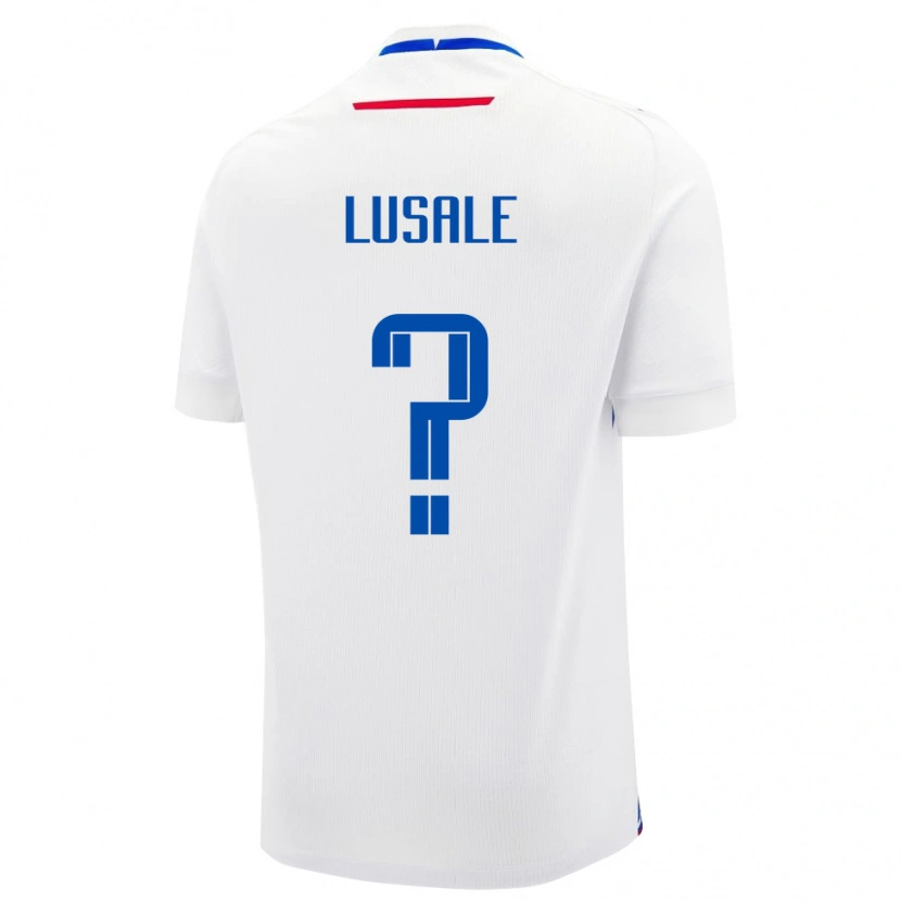 Danxen Hombre Camiseta Eslovaquia Samuel Lusale #0 Blanco 2ª Equipación 24-26 La Camisa México