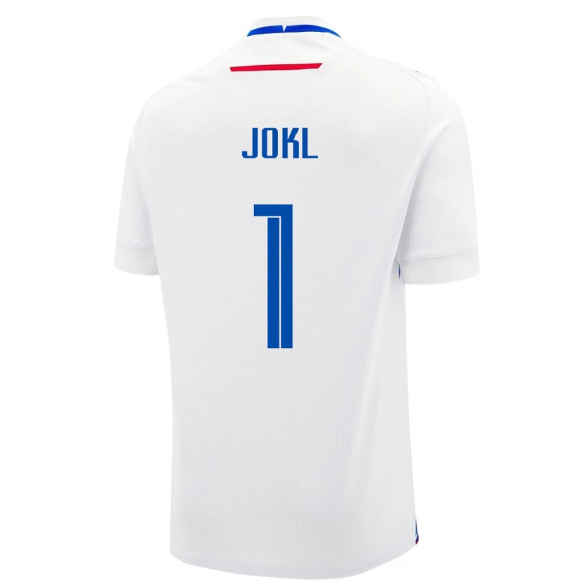 Danxen Hombre Camiseta Eslovaquia Jakub Jokl #1 Blanco 2ª Equipación 24-26 La Camisa México