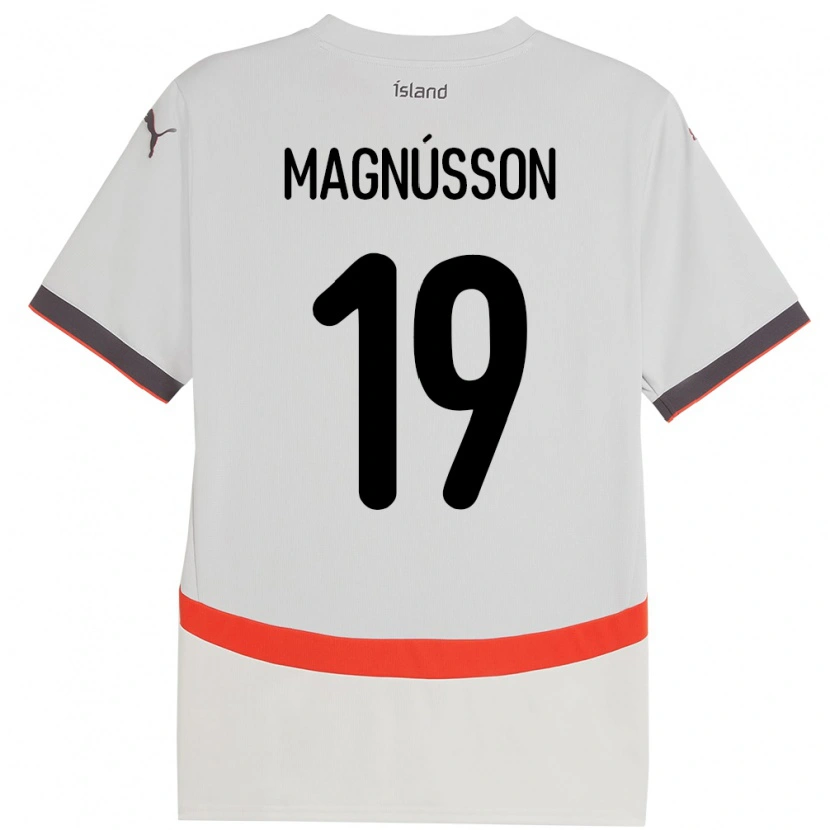 Danxen Hombre Camiseta Islandia Júlíus Magnússon #19 Blanco 2ª Equipación 24-26 La Camisa México