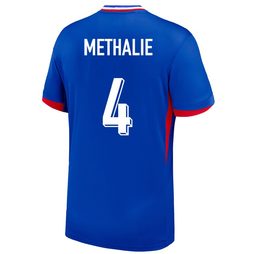Danxen Mujer Camiseta Francia Dayann Methalie #4 Azul 1ª Equipación 24-26 La Camisa México