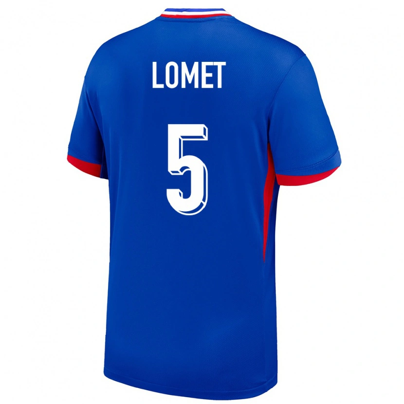 Danxen Mujer Camiseta Francia Ruben Lomet #5 Azul 1ª Equipación 24-26 La Camisa México