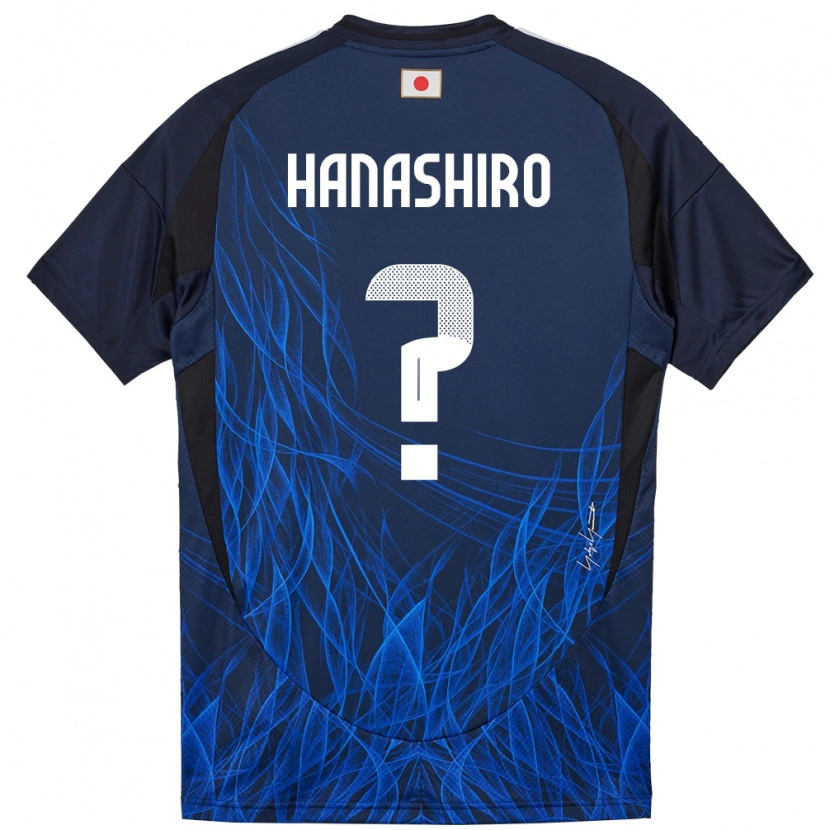 Danxen Mujer Camiseta Japón Rinto Hanashiro #0 Azul Oscuro 1ª Equipación 24-26 La Camisa México