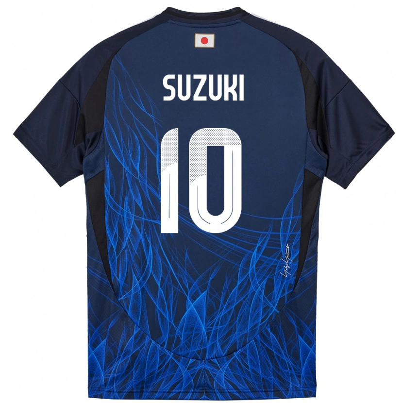 Danxen Mujer Camiseta Japón Yuito Suzuki #10 Azul Oscuro 1ª Equipación 24-26 La Camisa México