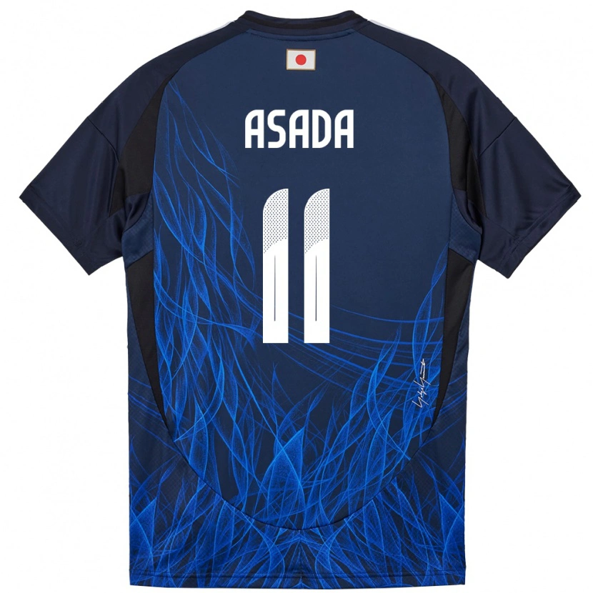 Danxen Mujer Camiseta Japón Hiroto Asada #11 Azul Oscuro 1ª Equipación 24-26 La Camisa México