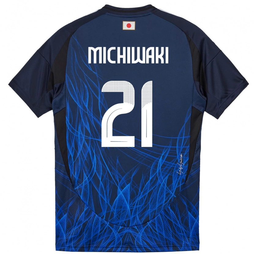Danxen Mujer Camiseta Japón Yutaka Michiwaki #21 Azul Oscuro 1ª Equipación 24-26 La Camisa México