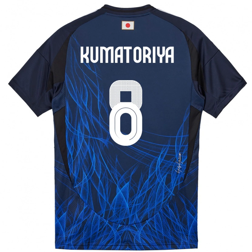 Danxen Mujer Camiseta Japón Issei Kumatoriya #8 Azul Oscuro 1ª Equipación 24-26 La Camisa México