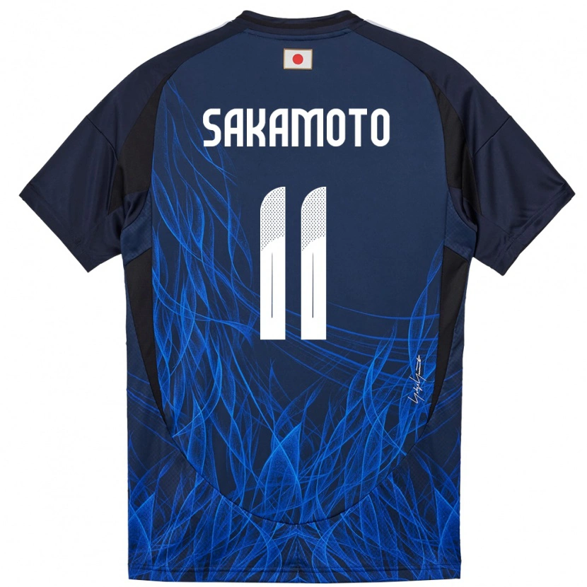 Danxen Mujer Camiseta Japón Isa Sakamoto #11 Azul Oscuro 1ª Equipación 24-26 La Camisa México