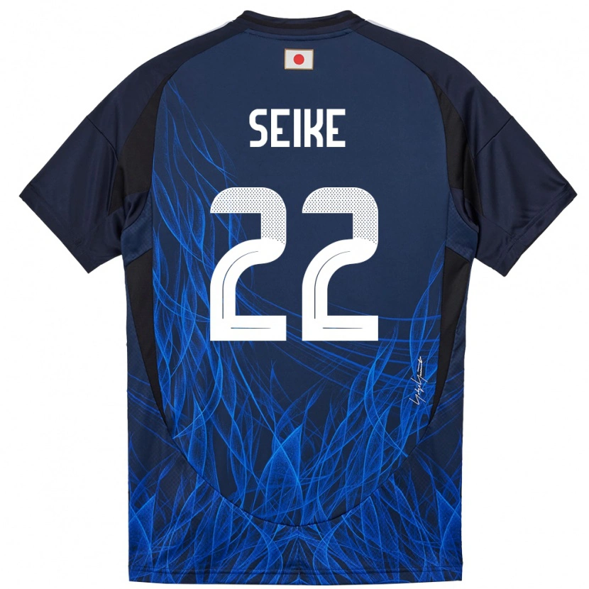 Danxen Mujer Camiseta Japón Kiko Seike #22 Azul Oscuro 1ª Equipación 24-26 La Camisa México