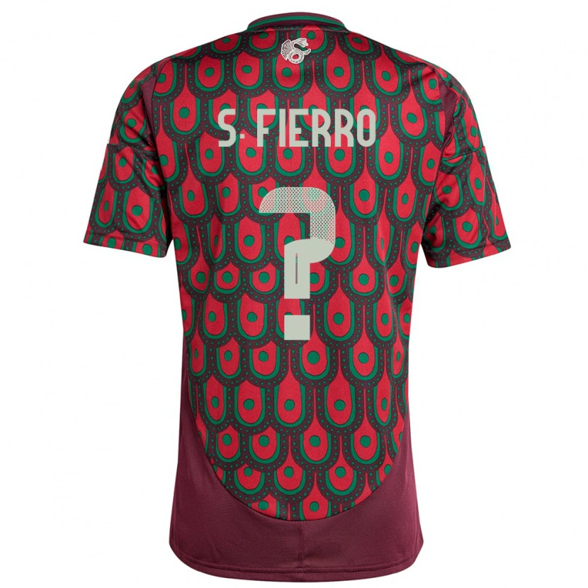 Danxen Mujer Camiseta México Sebastián Fierro #0 Granate 1ª Equipación 24-26 La Camisa México