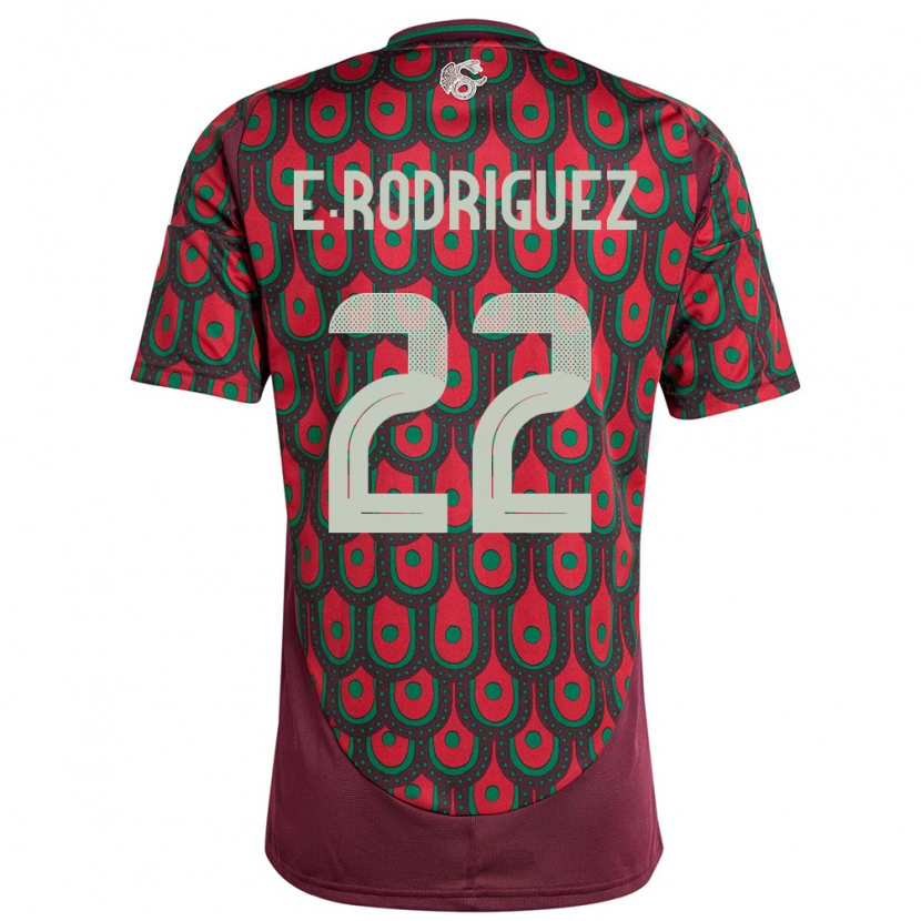 Danxen Mujer Camiseta México Emi Rodríguez #22 Granate 1ª Equipación 24-26 La Camisa México