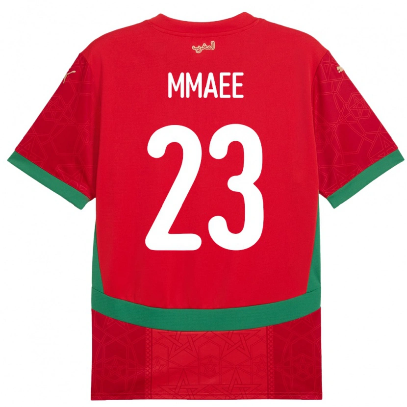 Danxen Mujer Camiseta Marruecos Ryan Mmaee #23 Rojo 1ª Equipación 24-26 La Camisa México