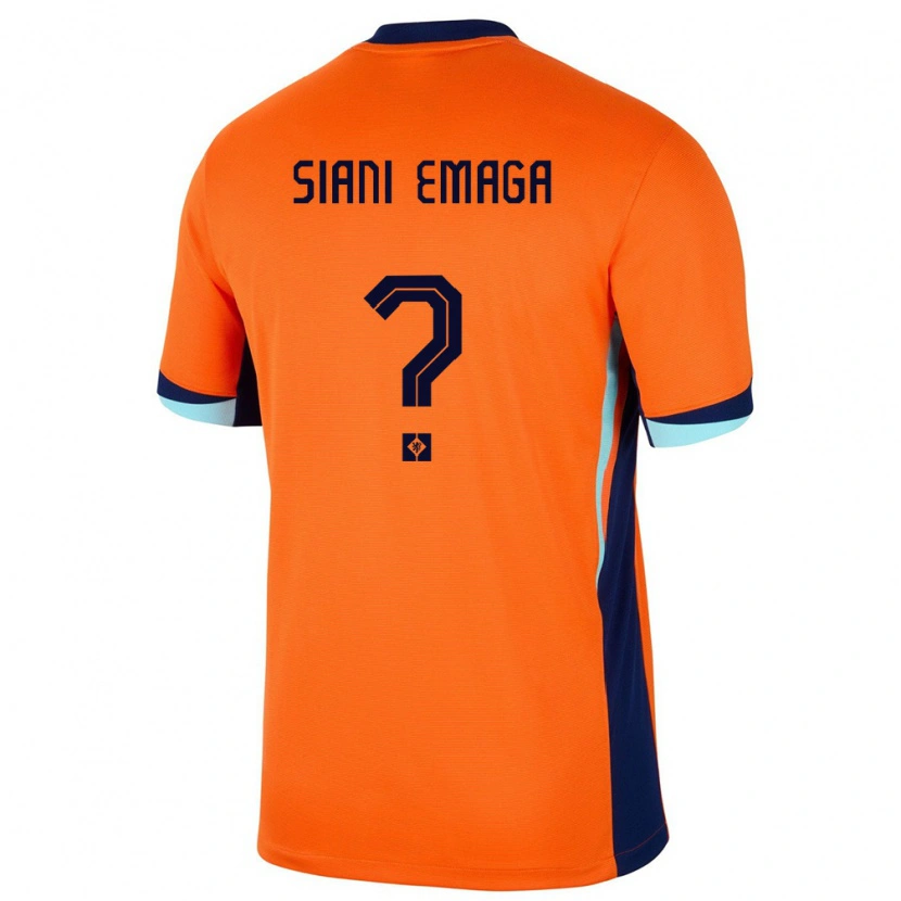 Danxen Mujer Camiseta Países Bajos Ezechiel Siani Emaga #0 Naranja 1ª Equipación 24-26 La Camisa México