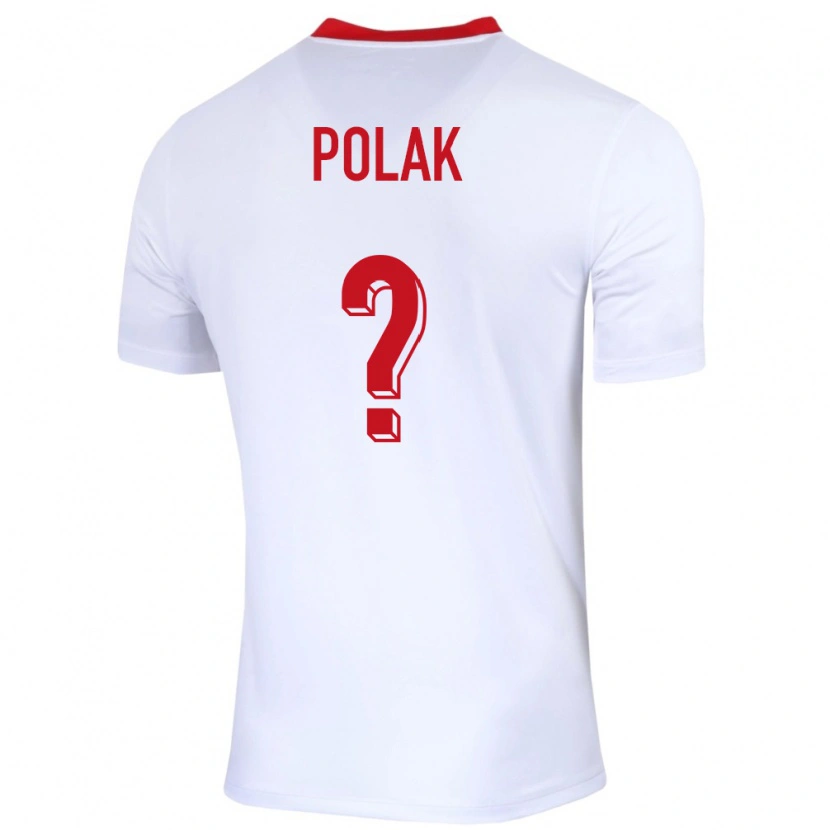 Danxen Mujer Camiseta Polonia Cezary Polak #0 Blanco 1ª Equipación 24-26 La Camisa México